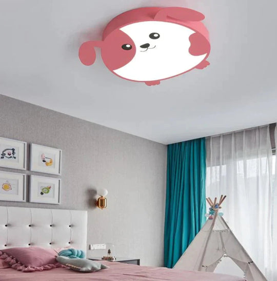 New Design Led Ceiling Light Baby Room Child Cutie Cat Shape With Remote Control Lamp Lighting