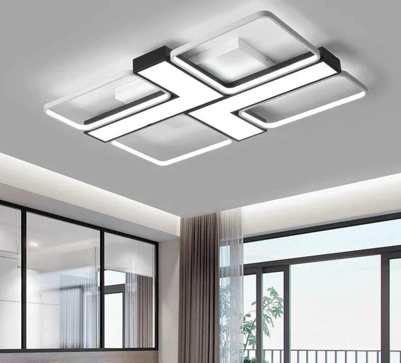 Modern Led Acrylic Lamp Ceiling For Living Room 10 - 20Square Meters Dimmable Lighting Fixtures