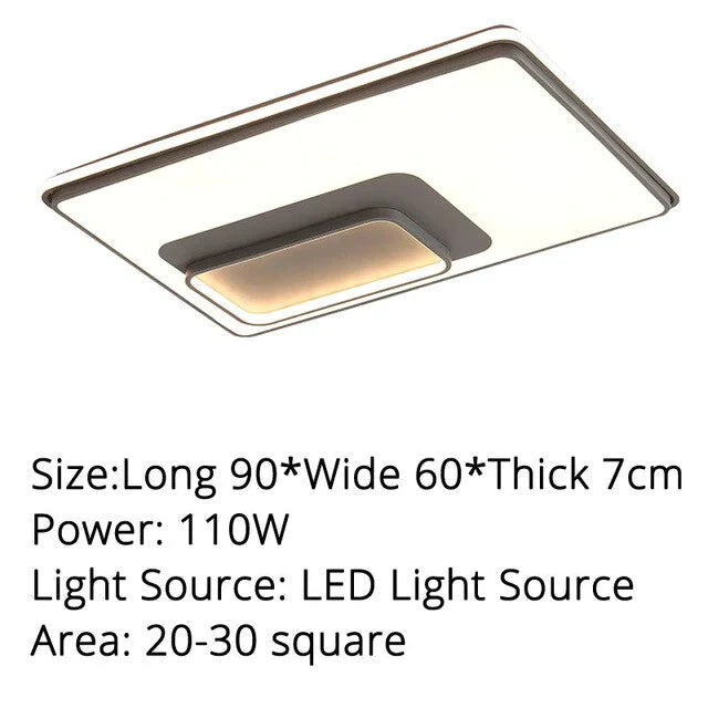 Modern Led Ceiling Lighting Lamps Round/Square/Rectangle Design For Living Room Led Indoor Home