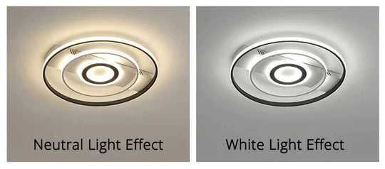 Modern Rectangle/Square/Circle Acrylic Led Ceiling Light White Color Black Remote Control For