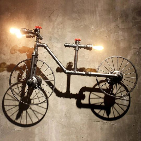 Creative Retro Bicycle Chandelier Industrial Wind Iron Art Craft Light Restaurant/Bar/Cafe