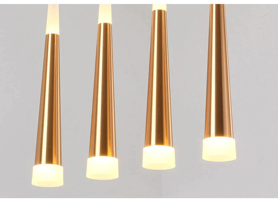 Led Simple Pendant Lights Gold Lamp For Living Room Lustre Ceiling Fixtures