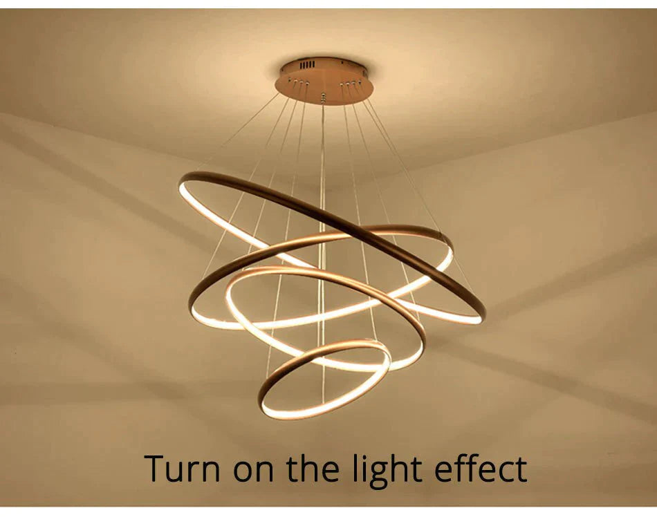 Modern Creative Led Pendant Lights For Living Room Restaurant Bed Aluminum Luminaria Lamp