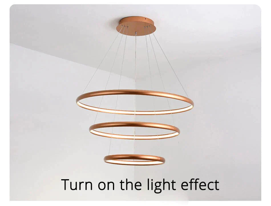 Modern Creative Led Pendant Lights For Living Room Restaurant Bed Aluminum Luminaria Lamp
