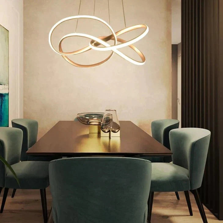 New Design Gold Hanging Pendant Lamp 70W For 10 - 15Square Meters Bedroom Pendants Led Kitchen Light