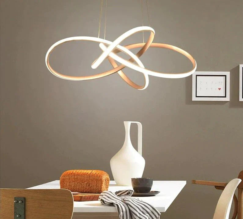 New Design Gold Hanging Pendant Lamp 70W For 10 - 15Square Meters Bedroom Pendants Led Kitchen Light
