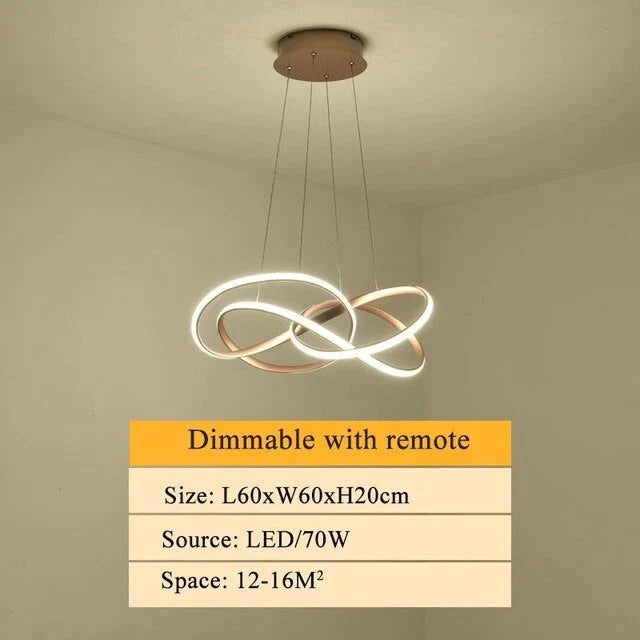 New Design Gold Hanging Pendant Lamp 70W For 10 - 15Square Meters Bedroom Pendants Led Kitchen Light