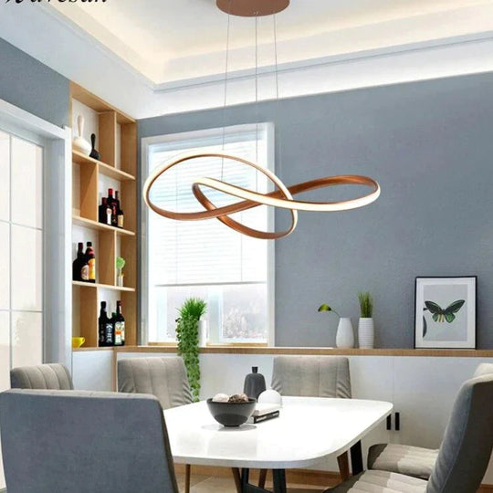 New Design Gold Hanging Pendant Lamp 60W For 10 - 15Square Meters Bedroom Pendants Led Kitchen