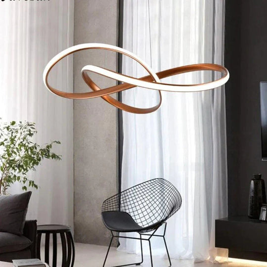 New Design Gold Hanging Pendant Lamp 60W For 10 - 15Square Meters Bedroom Pendants Led Kitchen