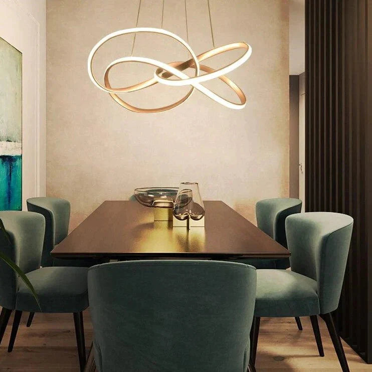 New Design Gold Hanging Pendant Lamp 60W For 10 - 15Square Meters Bedroom Pendants Led Kitchen