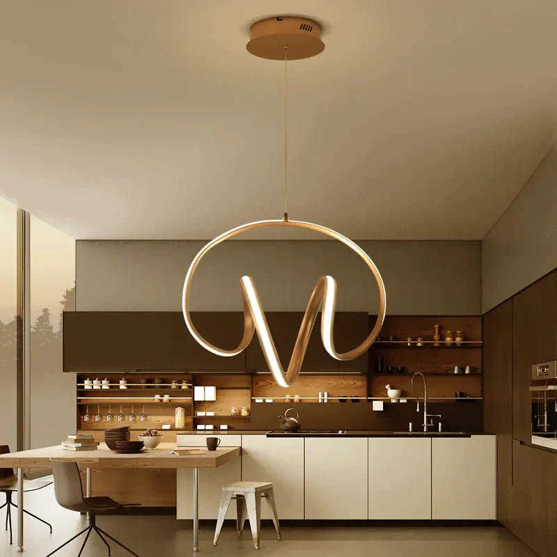 Creative Pendant Lights Led Modern For Dinning Room Acrylic + Aluminum Suspension Hanging Lamp Home