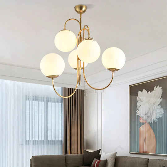White Glass Pendant Light Loft Hanging Lamp Fixtures E27/E26 Led Hang Lights For Kitchen Restaurant