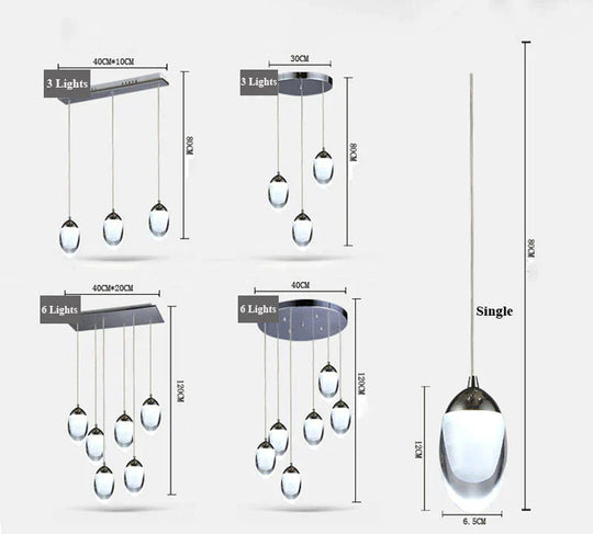 Modern Led Pendant Lights Fashion Lamps Indoor Home Decoration Lighting Stairs Light Warm