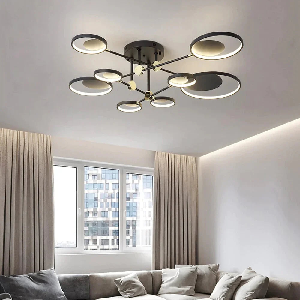 Modern Led Ceiling Light Living Room Lighting Fixture Bedroom Kitchen Surface Mount Lamp Remote