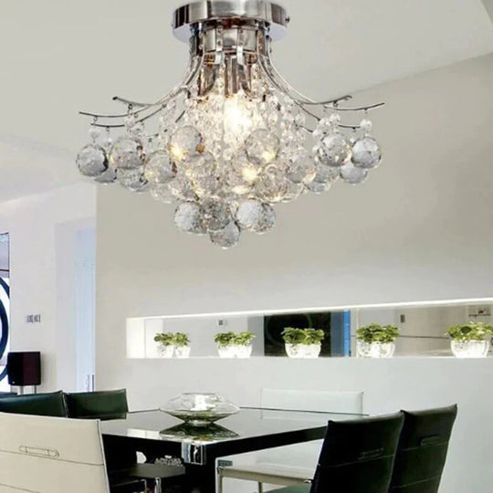 Crystal Pendant Lamps Bedroom Lights Led Hand Lighting Living Room Decoration Light E14/E12 E12