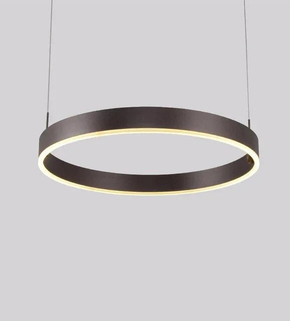 Large Ring Modern Pendant Lamp Kitchen Island Dining Table Coffee O Chandelier Suspension Lighting