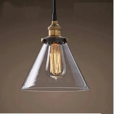 Industrial Creative Coffee Shop Bar Kitchen Island Glass Pendant Light Hanging Lamp Living Dining