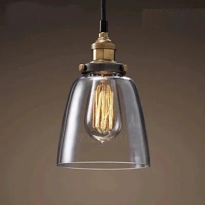 Industrial Creative Coffee Shop Bar Kitchen Island Glass Pendant Light Hanging Lamp Living Dining