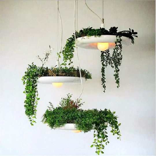 Modern Pendant Light Flower Pots Babylon Potted Plant Suspension Lamp For Growing Herbs Succulents