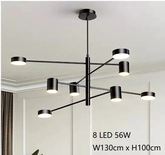 Long Dining Table Led Pendant Light Modern Kitchen Island Chandelier Hanging Lamp Black Suspension