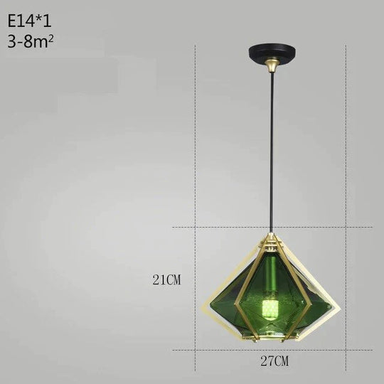 Post Modern Glass Pendant Light Hanging Nordic Living Room Walk In Closet Gold Lamp Suspension