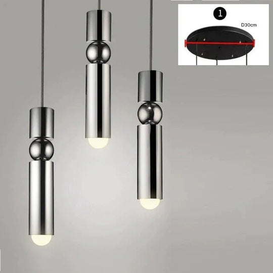 Nordic Pendant Lamp Modern Kitchen Dining Room Bar Counter Shop Pipe Down Tube Led Lights Office