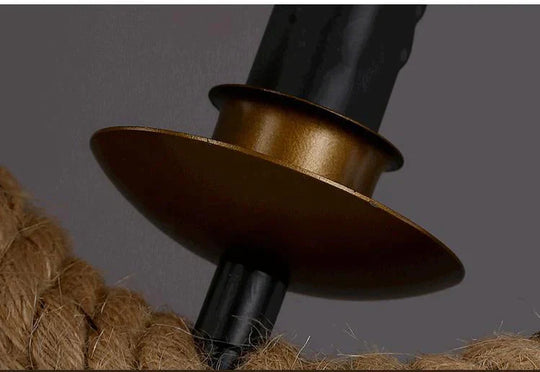 Handmade Vintage Pendant Lights Loft Rope Pendants Lamps Industrial Retro Edison Lamp Lustres De
