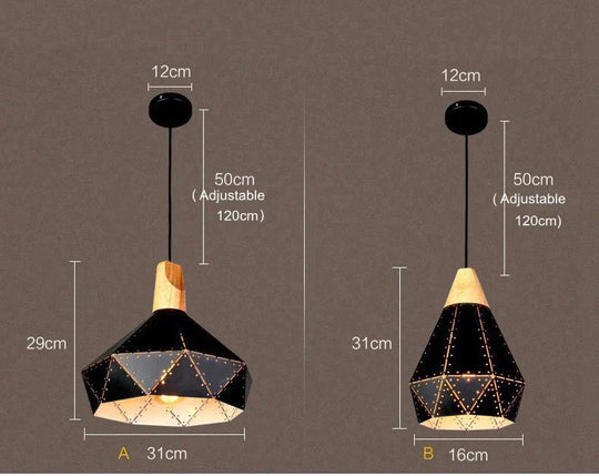Pendant Lights Modern Lighting Lamps Diamond Shape Starry Metal Lamp For Kitchen Island Dinning