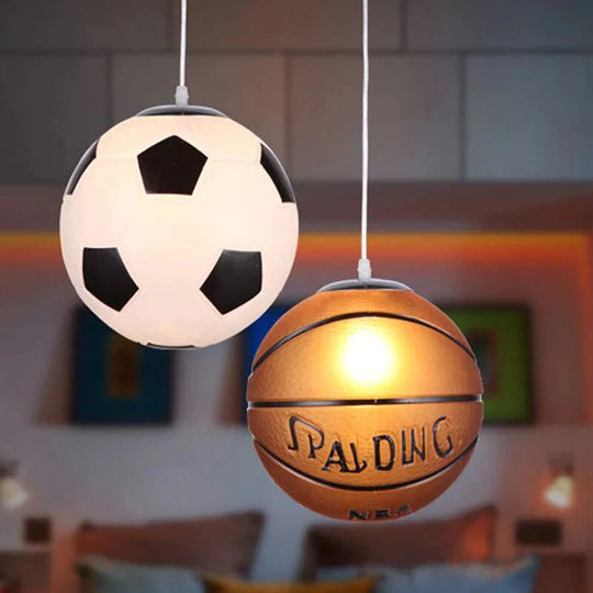 New Pendant Lights Football Glass Basketball Lamp Kitchen Hanglamp Bedroom Restaurant Children Room