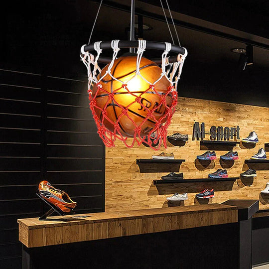 New Pendant Lights Football Glass Basketball Lamp Kitchen Hanglamp Bedroom Restaurant Children Room