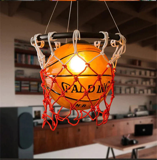 New Pendant Lights Football Glass Basketball Lamp Kitchen Hanglamp Bedroom Restaurant Children Room