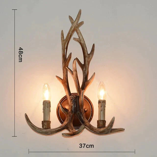 American Country Antler Pendant Lights Living Restaurant Bar Mediterranean Industrial Lamp Loft