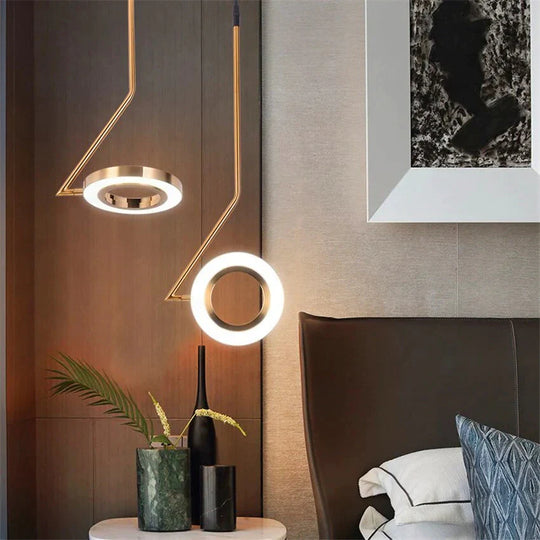 Nordic Designer Lamps Pendant Loft Bedroom Bedside Restaurant Led Chandelier Lighting Luminaria Bar