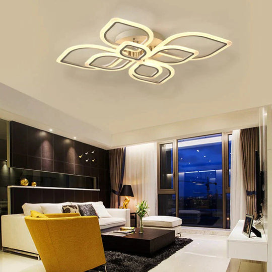 Modern Ceiling Lights Led Lamp For Living Room Bedroom Study White Color Surface Mounted Deco