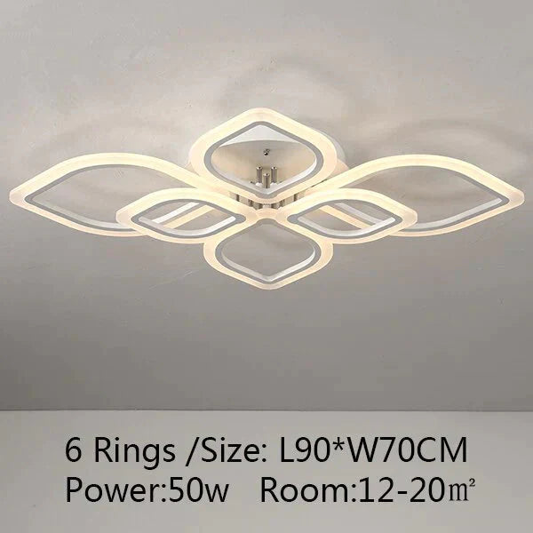 Modern Ceiling Lights Led Lamp For Living Room Bedroom Study White Color Surface Mounted Deco