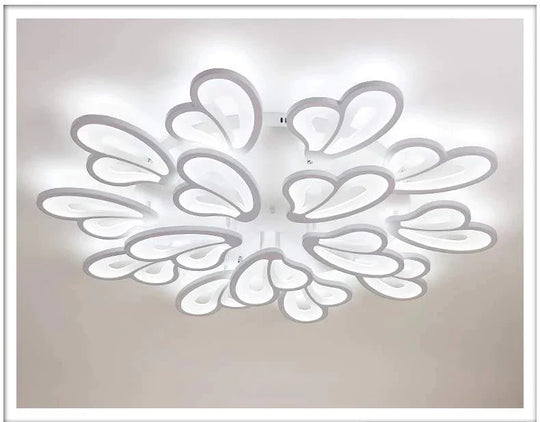 Modern Led Ceiling Light Butterfly Lamp Shape With Remote Control Acrylic Lights For Living Room