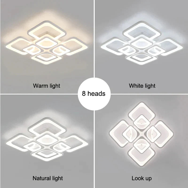 Modern Led Ceiling Lights Dimmable Lamp With App Remote Control For Living Room Bedroom Home