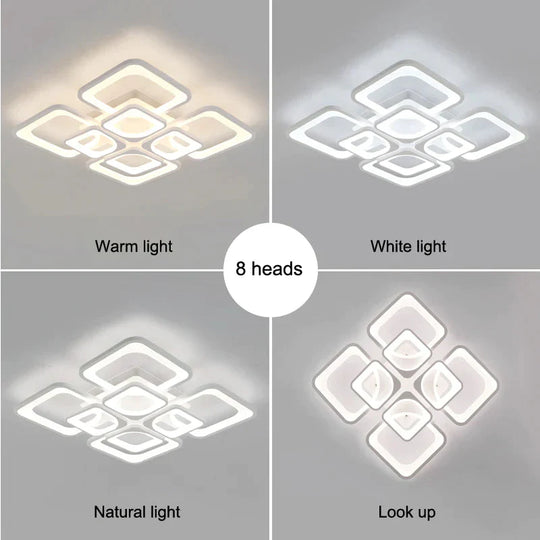 Modern Led Ceiling Lights Dimmable Lamp With App Remote Control For Living Room Bedroom Home