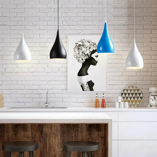 American Style Pendant Lamp Dia 15 *28Cm Kitchen Light Length 85Cm Aluminum/ Chrome 7 - Colors