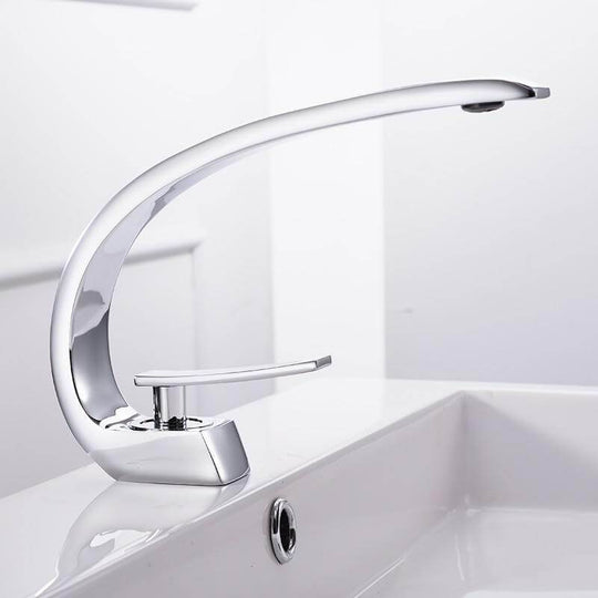Hydrobliss - Crane Neck Bathroom Faucet Chrome