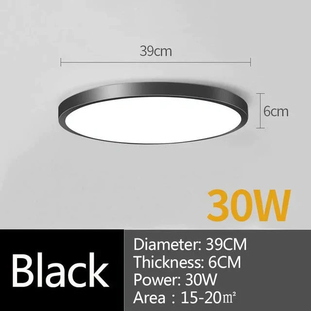 Led Ceiling Lamp Round Led Light 15W 20W 30W 50W Kitchen Luminaria Room Lights Modern Fixture