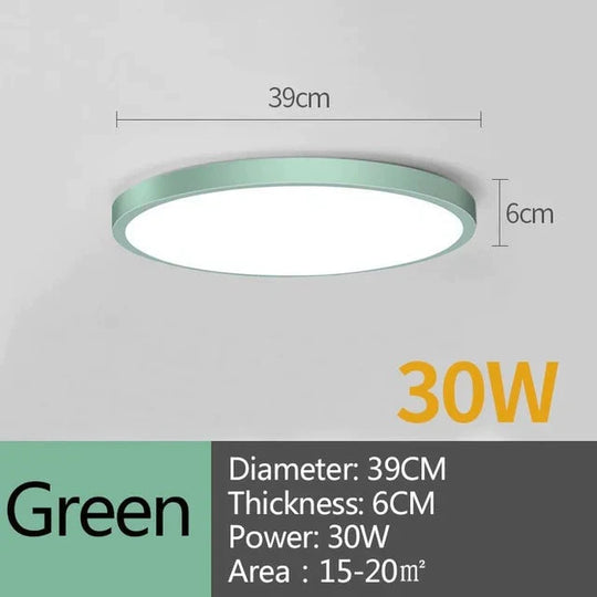 Led Ceiling Lamp Round Led Light 15W 20W 30W 50W Kitchen Luminaria Room Lights Modern Fixture