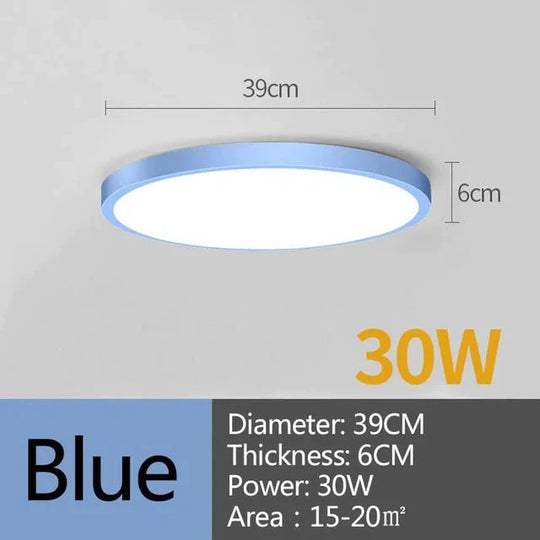 Led Ceiling Lamp Round Led Light 15W 20W 30W 50W Kitchen Luminaria Room Lights Modern Fixture