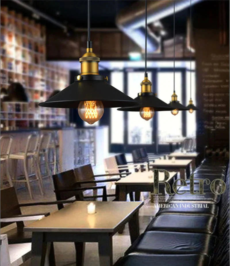 Edison Loft Style Vintage Industrial Retro Pendant Lamp Light E27 Holder Iron Restaurant Bar