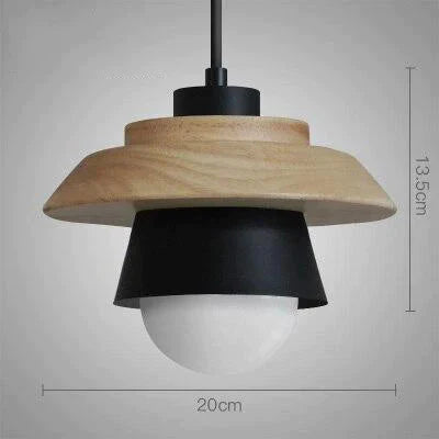 The Nordic Modern Minimalist Bedroom Small Chandelier Iron Wood Bowl Hall Creative Personality