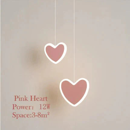 Creative Cute Heart - Shaped Led Pendant Lights Net Red Shop/Aisle/Bedside Children’s Lamp