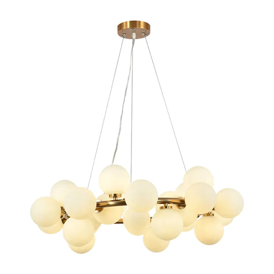 Nordic Ball Molecular Chandelier Gold Led Flash Ceiling Modern Luxury Lotus Living Room / Dining