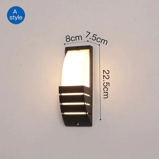 Modern Porch Light Waterproof Ip65 Radar Sensor Wall Lamps For Courtyard Patio Garden Front Door