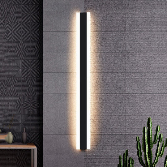 Modern Waterproof Outdoor Long Strip Led Wall Lamp Ip65 Aluminum Wall Light Garden Porch Sconce