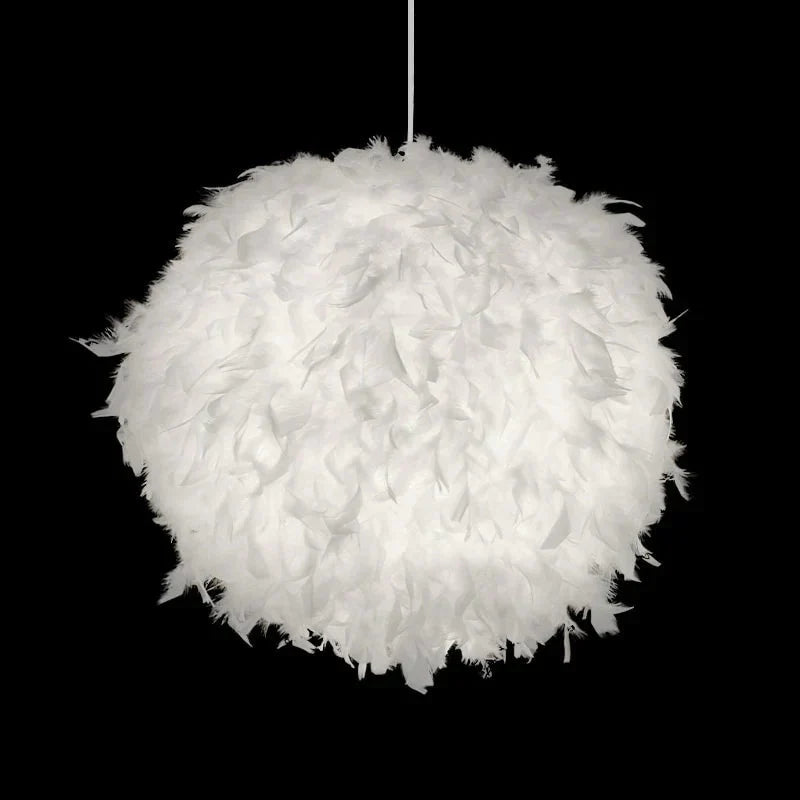 Best Valentine’s Day Gift For Lover Heart Shape Feather Lampada Led Pendant Lamp With Led Bulb 3